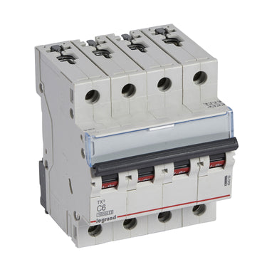 TX³ MCB automatsikring C6 4pol 4M 10000/10KA - 1