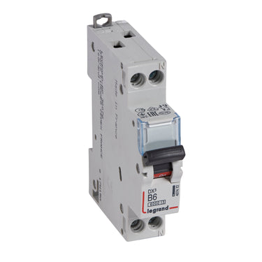 DX³ MCB automatsikring B6 1pol+nul 2M 10000/10KA - 1