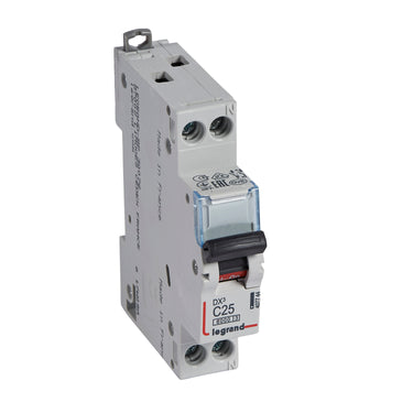 DX³ MCB automatsikring C25 1pol+nul 2M 10000/10KA - 1