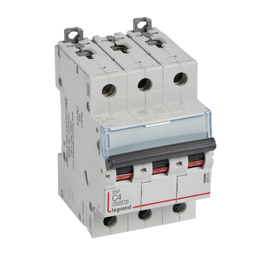 DX³ MCB automatsikring C4 3pol 3M 6000/10KA - 1
