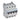 DX³ MCB automatsikring D13 4pol 4M 6000/10KA - 1