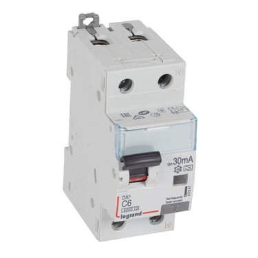 DX³ RCBO kombiafbryder C6 1pol+N 30mA type-A 2M 6000/6KA - 1