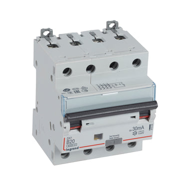 DX³ RCBO kombiafbryder B20 4pol 30mA type-A 4M 6000/6KA - 1