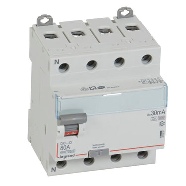 DX³ RCCB fejlstrømsafbryder 80A 4pol 30mA type-F 4M 10KA - 1