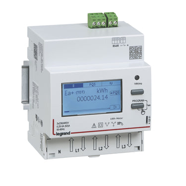 EMDX³ KWH måler 4pol direkt 63A MID godkendt 4M Modbus + Puls - 1