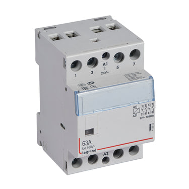 CX3 DIN kontaktor 24Vac 4NO 63A 3M - 1