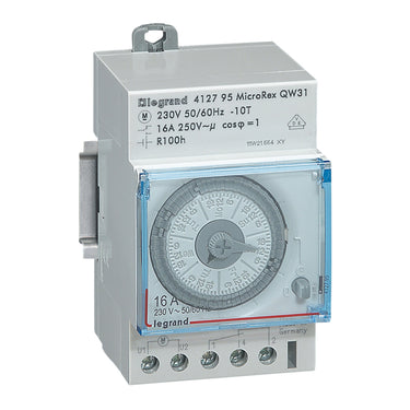 MicroRex QW31 analog ugeur 16A 1-skiftekontakt 3M - 1