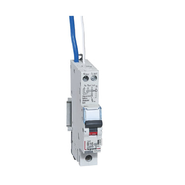 DX³ RCBO kombiafbryder B16 1pol blå-N 30mA type-A 1M 6000/10KA - 1