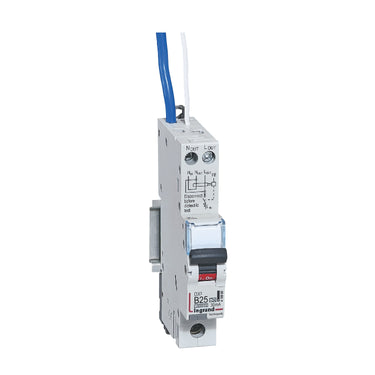 DX³ RCBO kombiafbryder B25 1pol blå-N 30mA type-A 1M 6000/10KA - 1