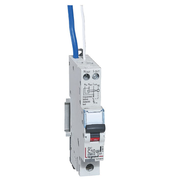 DX³ RCBO kombiafbryder C10 1pol blå-N 10mA type-A 1M 6000/10KA - 1