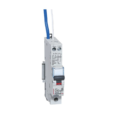DX³ RCBO kombiafbryder C40 1pol blå-N 10mA type-A 1M 6000/10KA - 1