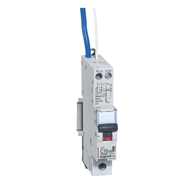 DX³ RCBO kombiafbryder C16 1pol blå-N 30mA type-A 1M 6000/10KA - 1