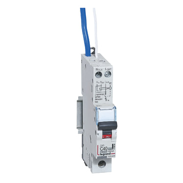 DX³ RCBO kombiafbryder C40 1pol blå-N 100mA type-A 1M 6000/10KA - 1