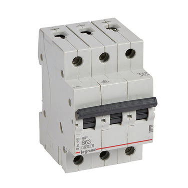RX³ MCB automatsikring B63 3pol 3M 6000A - 1