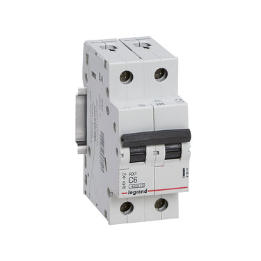 RX³ MCB automatsikring C6 2pol 2M 4500A - 1