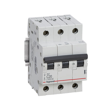RX³ MCB automatsikring C20 3pol 3M 4500A - 1