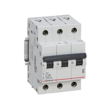 RX³ MCB automatsikring C25 3pol 3M 4500A - 1