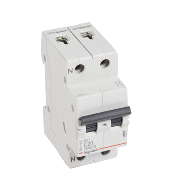 RX³ MCB automatsikring C20 1pol+nul 1M 6000A - 1