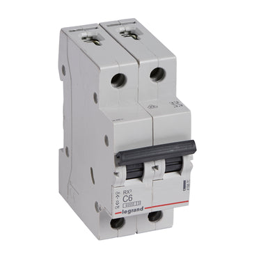 RX³ MCB automatsikring C6 2pol 2M 6000A - 1