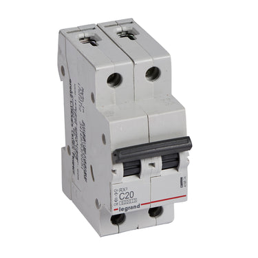 RX³ MCB automatsikring C20 2pol 2M 6000A - 1