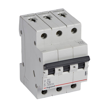 RX³ MCB automatsikring C6 3pol 3M 6000A - 1