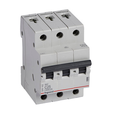 RX³ MCB automatsikring C25 3pol 3M 6000A - 1