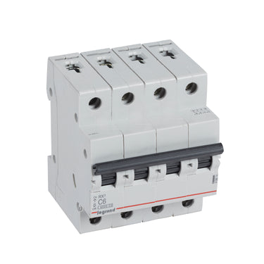 RX³ MCB automatsikring C6 4pol 4M 6000A - 1