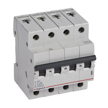 RX³ MCB automatsikring C25 4pol 4M 6000A - 1
