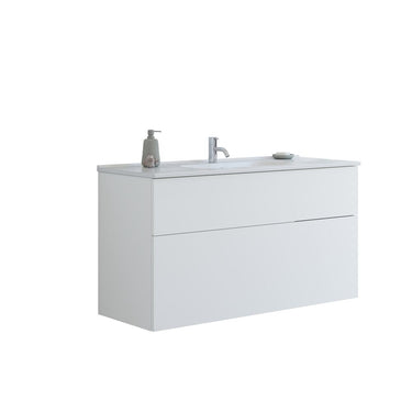 Dansani Luna møbelpakke m/skuffer 121cm hvid mat - 1
