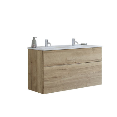 Dansani Luna dobbelt møbelpakke m/skuffer 121cm natur eg - 1