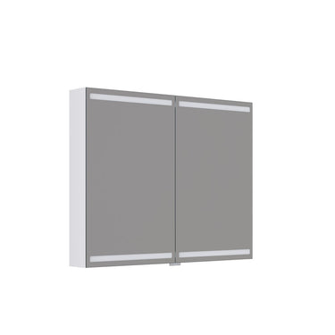 Dansani Spejlskabssæt 2 låger 80x100CM hvid mat - 1