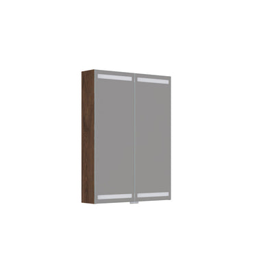 Dansani Spejlskabssæt 2 låger 80x60CM brun eg - 1