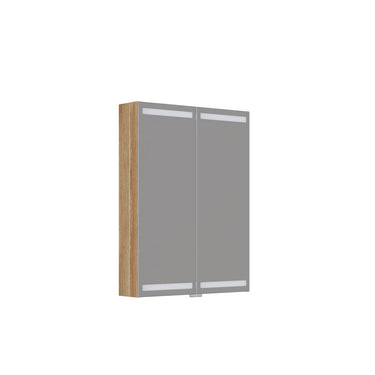 Dansani Spejlskabssæt 2 låger 80x60CM varm eg - 1