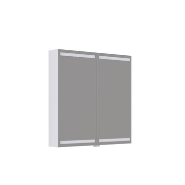 Dansani Spejlskabssæt 2 låger 80x80CM hvid mat - 1