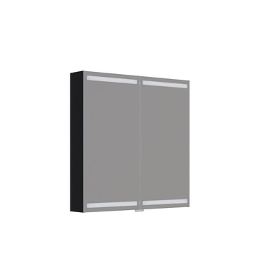 Dansani Spejlskabssæt 2 låger 80x80CM sort eg - 1