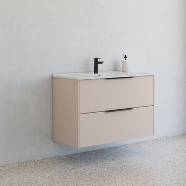 Dansani Mido møbelpakke 101 cm 2 sk vask glat sand - 1
