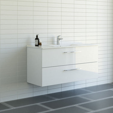 Dansani Mido møbelpakke 121 cm 2 sk hvid hgl - 1