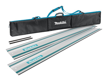 Makita styreskinne 2x1500mm m/taske og beslag - 1