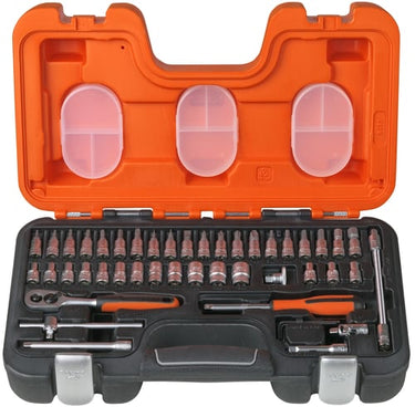 Bahco topnøglesæt 1/4" 46 dele 4-13mm - 1
