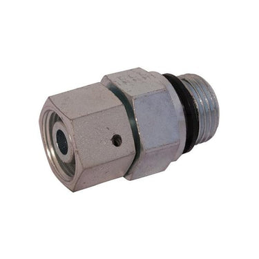 24° justerbar lige 10S omløber 3/8" BSPP med flad NBR pakning - 1