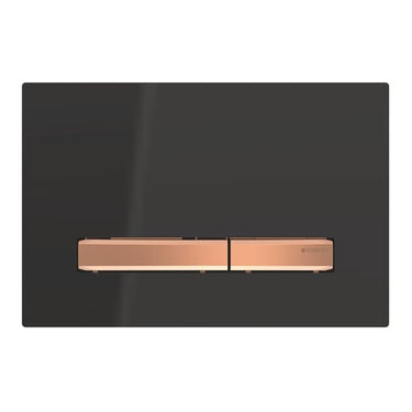 Geberit Sigma50 betjeningsplade rødguld/dyb sort - 1