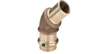 Viega Sanpress bøjning 45° 18 Rødgods/blank 281564 - 1