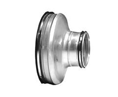 Lindab Reduktion kort centrisk RCU 160X80 nippel/nippel - 1