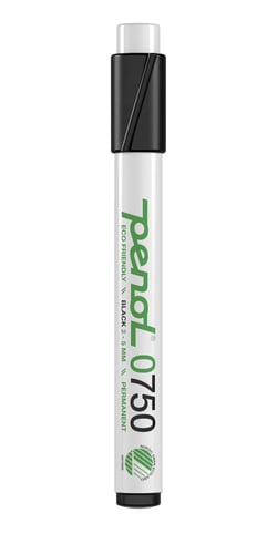 Marker Penol 0750 2-5mm sort permanent - 1
