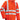 Hi-Vis regnjakke orange str L - 1