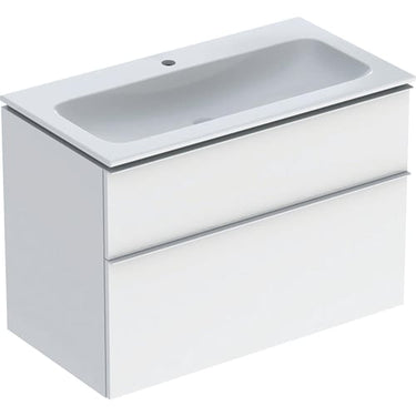 Geberit Icon møbelpakke 900 x 480 x 630 mm 2 skuffer hvid porcelæn lakeret blankpoleret - 1