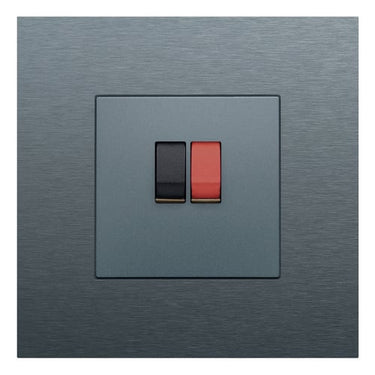 Afdækning til højtalerudtag steel grey - 1