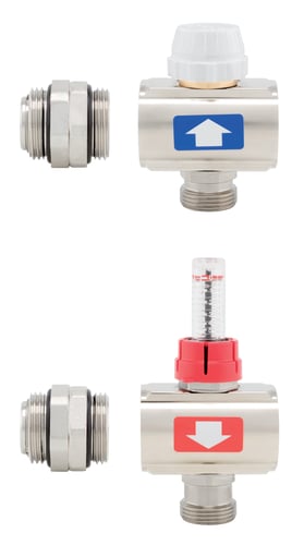 Salus extension kit GVM-EXT 1" x 3/4" til gulvvarmemanifold - 1