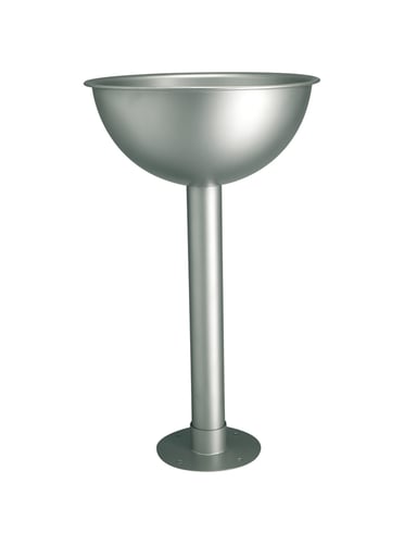 Frostline Luna skyllevask Ø380x700mm m/søjle glasblæst - 1