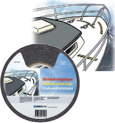 Skridsikkertape sort 50MMX18M - 1